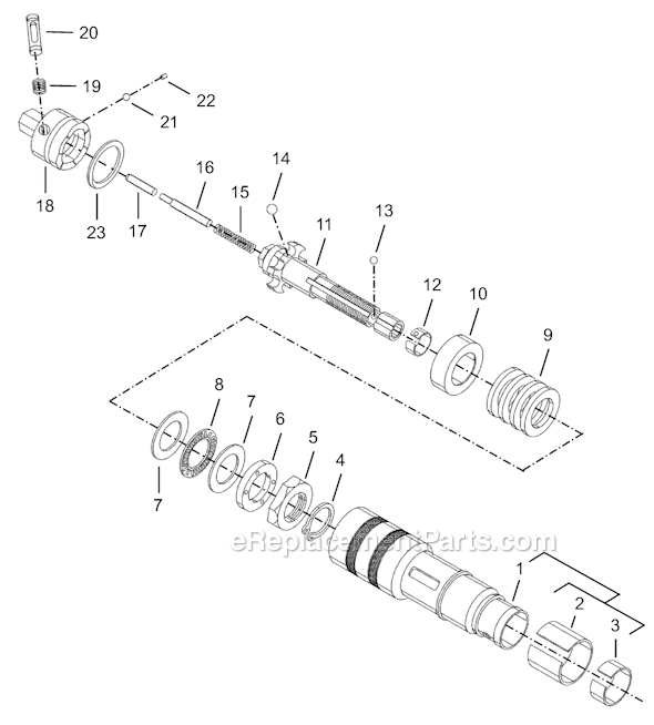 Page D Diagram and Parts List for 8RSAPT-5BQ  Cleco Electric Drill