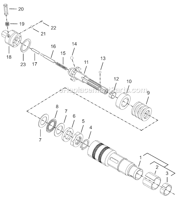 Page D Diagram and Parts List for 8RSATP-10BQ  Cleco Electric Drill