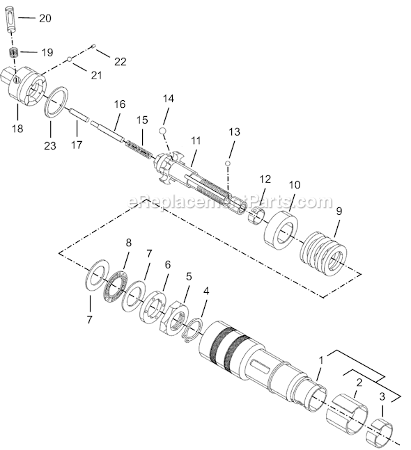 Page D Diagram and Parts List for 8RSATP-20BQ  Cleco Electric Drill