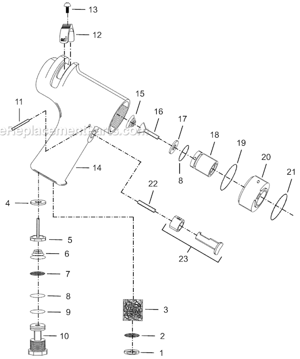 Page A Diagram and Parts List for 8RSATP-5BQ  Cleco Electric Drill