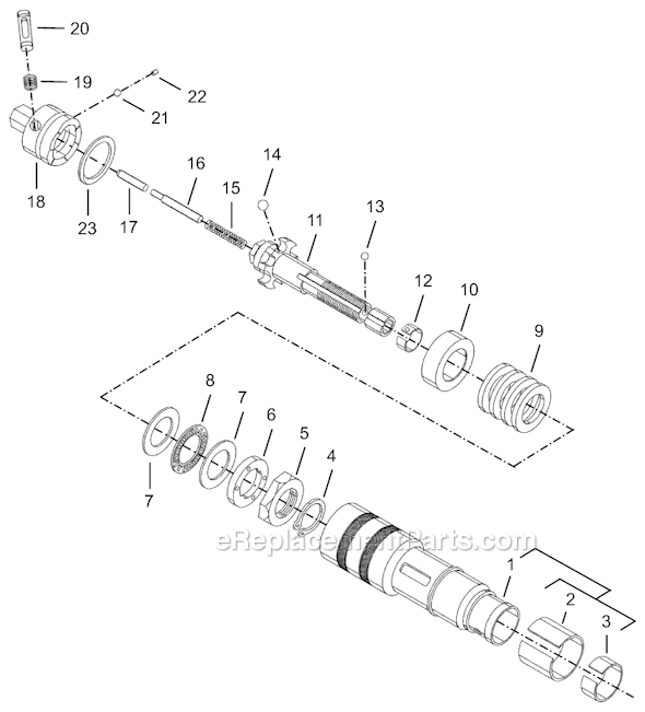 Page D Diagram and Parts List for 8SA-10BQ  Cleco Electric Drill