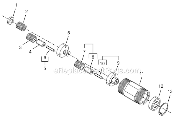 Page C Diagram and Parts List for 8SA-7BQ  Cleco Electric Drill