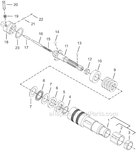 Page D Diagram and Parts List for 8SA-7BQ  Cleco Electric Drill