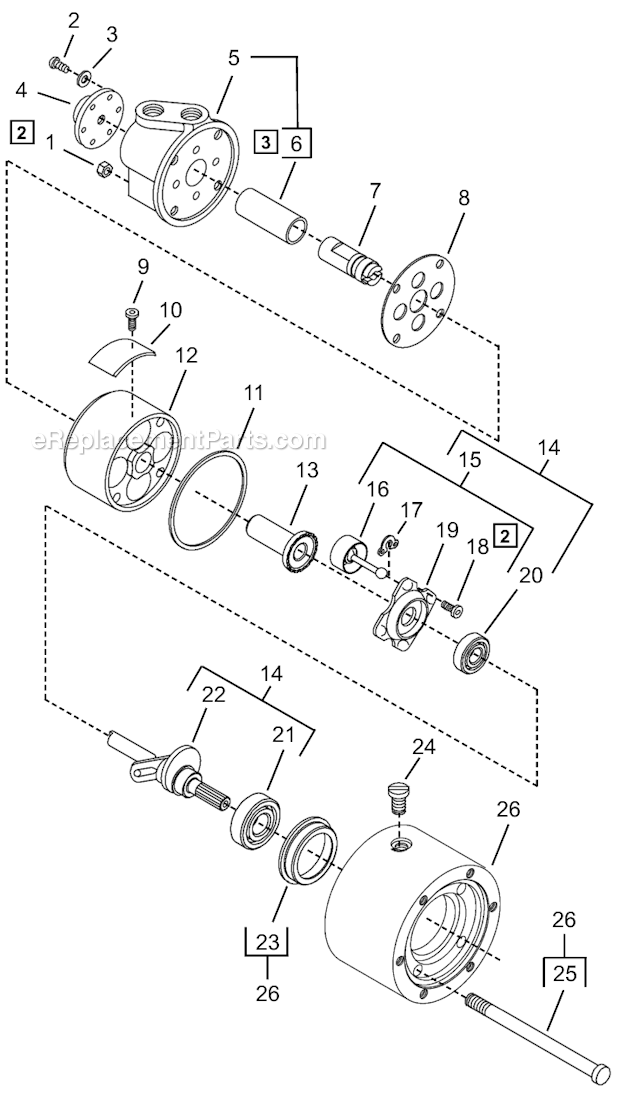 Page A Diagram and Parts List for A2R300M  Cleco Power Motor
