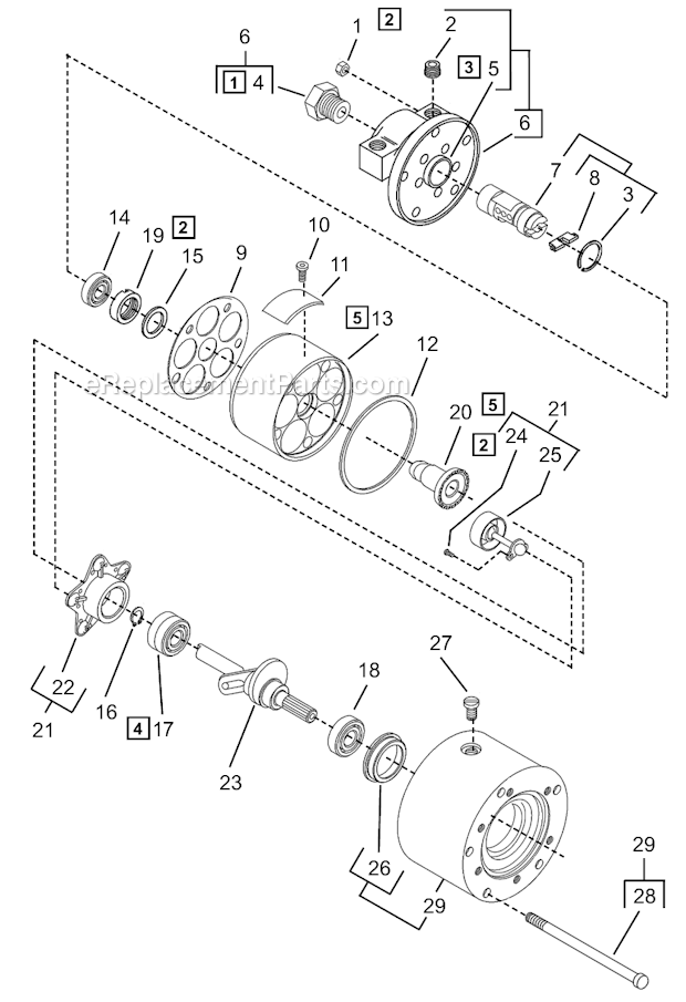 Page A Diagram and Parts List for A8R309M  Cleco Power Motor
