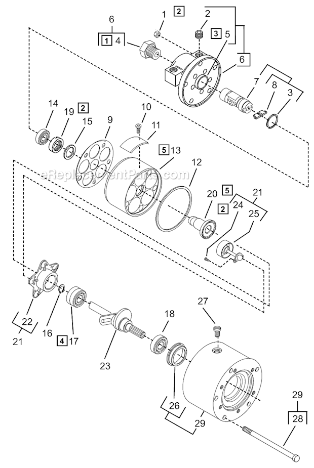 Page A Diagram and Parts List for A8R310M  Cleco Power Motor
