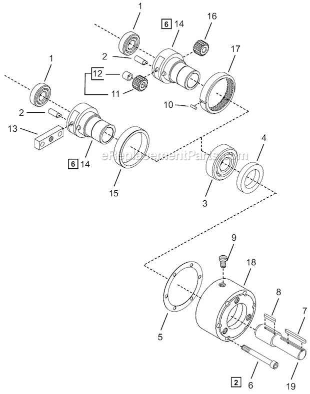 Page B Diagram and Parts List for A8R311M  Cleco Power Motor