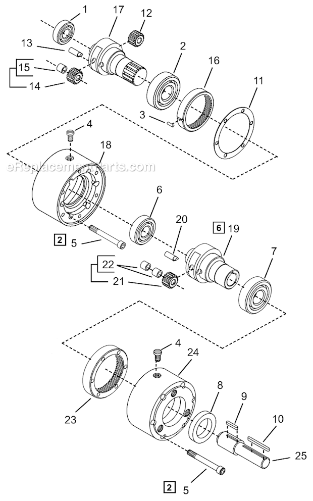Page B Diagram and Parts List for A8R338M  Cleco Power Motor