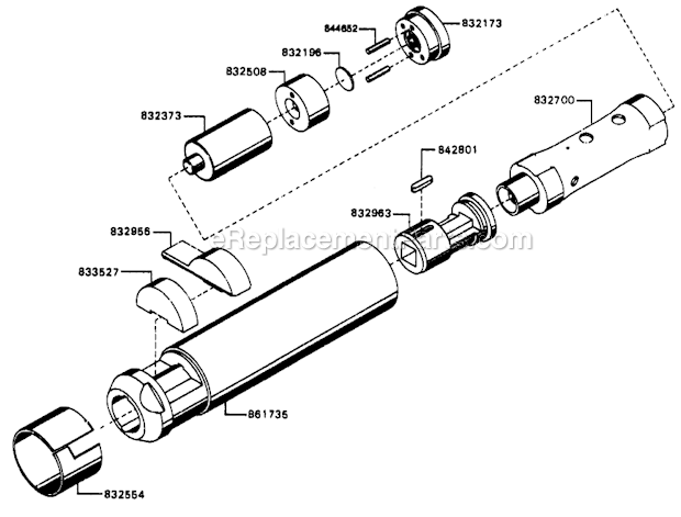 Page B Diagram and Parts List for B1-C-PT  Cleco Scaler