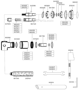Part Location Diagram of 847234 Cleco O-Ring