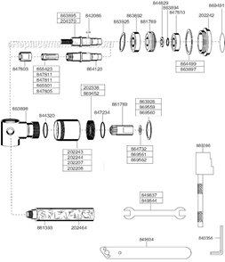 Page A Diagram and Parts List for 116GLF-115A-D3T45  Cleco Angle Grinder