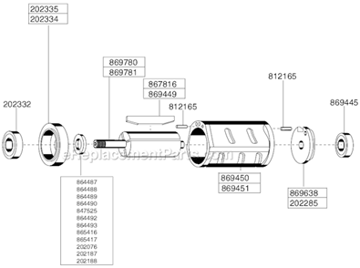 Page B Diagram and Parts List for 116GLFB-135A-W3T4  Cleco Angle Grinder
