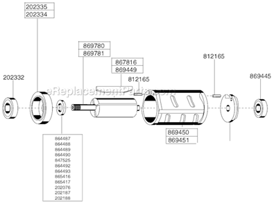 Page B Diagram and Parts List for 116GLFC-165A-C4  Cleco Angle Grinder