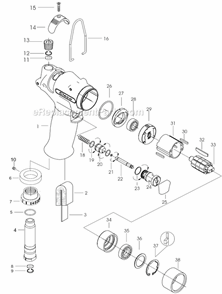 Page A Diagram and Parts List for 11PHL80Q  Cleco Ratchet