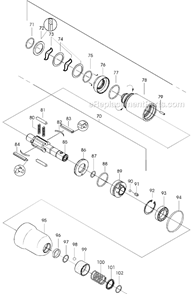 Page C Diagram and Parts List for 11PHL80Q  Cleco Ratchet