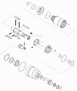 Page C Diagram and Parts List for 11PTHD653  Cleco Ratchet