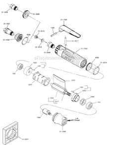 Page A Diagram and Parts List for 12L2718-36  Cleco Angle Grinder