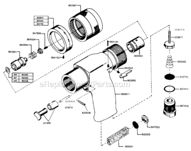Page C Diagram and Parts List for 135DPV-14B-51  Cleco Drill