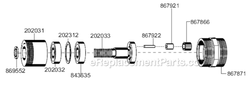 Page A Diagram and Parts List for 135DPV-28B-51  Cleco Drill