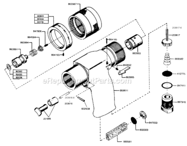 Page C Diagram and Parts List for 135DPV-28B-51  Cleco Drill