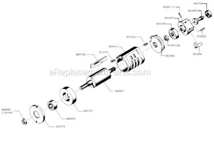 Page B Diagram and Parts List for 135DPV-7B-50  Cleco Drill