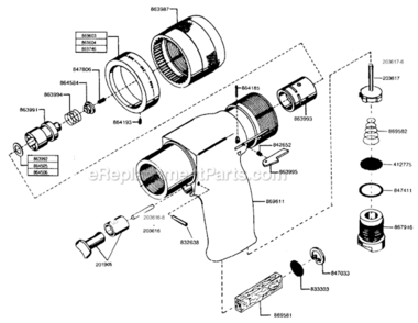 Page C Diagram and Parts List for 135DPV-7B-50  Cleco Drill