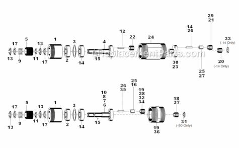 Part Location Diagram of 833688 Cleco Retaining Ring