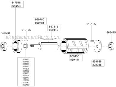 Page B Diagram and Parts List for 136GLR-115A-D3T45  Cleco Angle Grinder