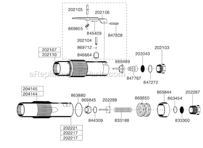 Page C Diagram and Parts List for 136GLR-115A-D3T45  Cleco Angle Grinder