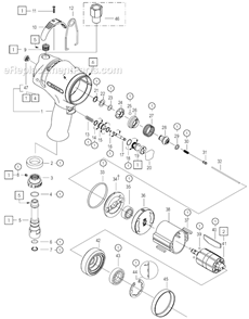 Page A Diagram and Parts List for 140PTHC25Q  Cleco Ratchet