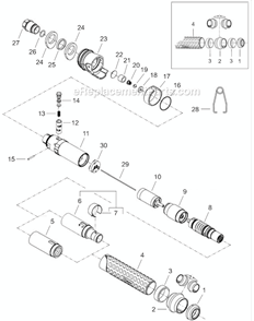 Part Location Diagram of 869119 Cleco Valve Spring