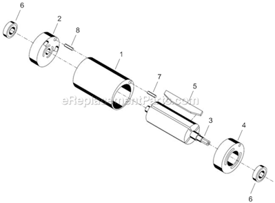 Part Location Diagram of 203641 Cleco Front Bearing Plate