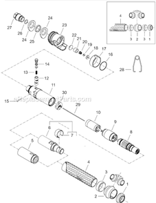 Page A Diagram and Parts List for 14BPA03Q  Cleco Electric Drill