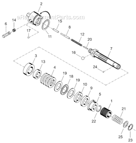 Page D Diagram and Parts List for 14BPA03Q  Cleco Electric Drill