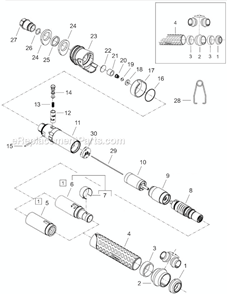 Page A Diagram and Parts List for 14BPA04Q  Cleco Electric Drill