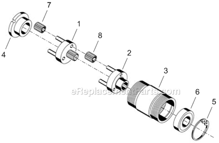 Part Location Diagram of 205963 Cleco Gear Case