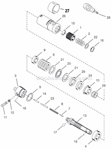 Page D Diagram and Parts List for 14PCA02Q  Cleco Electric Drill