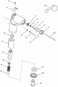 Page A Diagram and Parts List for 14PCA03Q  Cleco Electric Drill