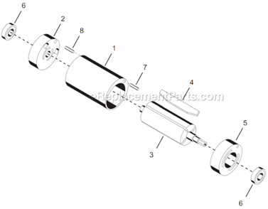Page B Diagram and Parts List for 14PCA03Q  Cleco Electric Drill