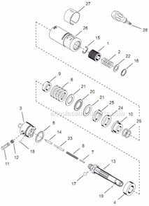 Page D Diagram and Parts List for 14PCA03Q  Cleco Electric Drill