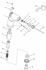 Page A Diagram and Parts List for 14PCA04Q  Cleco Electric Drill
