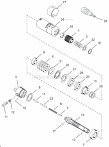 Page D Diagram and Parts List for 14PCA04Q  Cleco Electric Drill