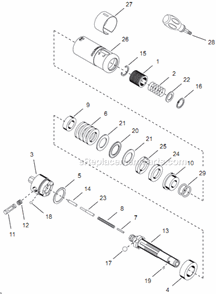 Page D Diagram and Parts List for 14PCA05Q  Cleco Electric Drill