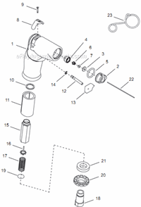 Page A Diagram and Parts List for 14PCA06Q  Cleco Electric Drill