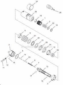 Page D Diagram and Parts List for 14PCA06Q  Cleco Electric Drill