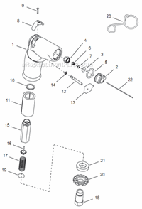 Page A Diagram and Parts List for 14PTA02Q  Cleco Electric Drill