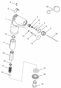 Page A Diagram and Parts List for 14PTA03Q  Cleco Electric Drill