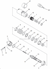 Page D Diagram and Parts List for 14PTA04Q  Cleco Electric Drill