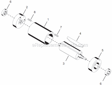 Page B Diagram and Parts List for 14PTA06Q  Cleco Electric Drill