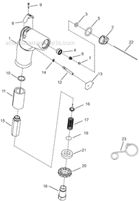 Page A Diagram and Parts List for 14PTA07Q  Cleco Electric Drill